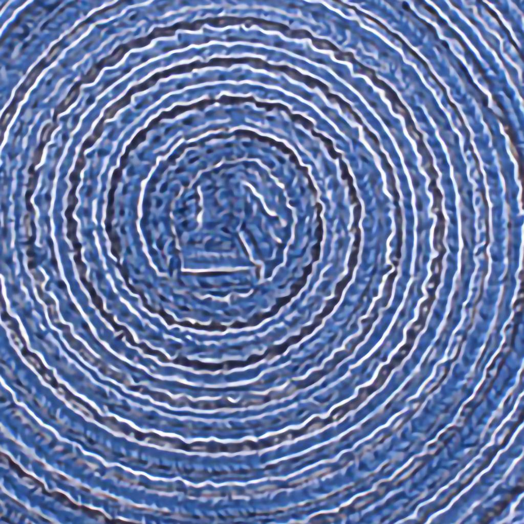 4PCS Round Coaster Set Scalding Heat Insulation Dish Mats Woven Decorative Dining Table Bowl Mat Blue Diameter 36cm