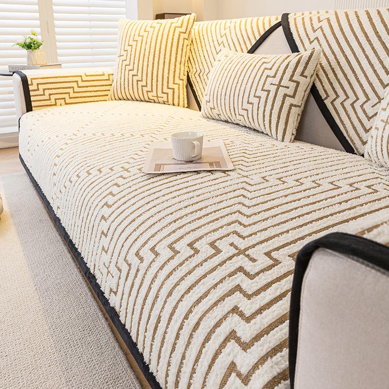 Premium Sense Simple Wind Sofa Cushion Universal In All Seasons New Sofa Seat Cushion Non-slip Cover Cover Cloth Towel