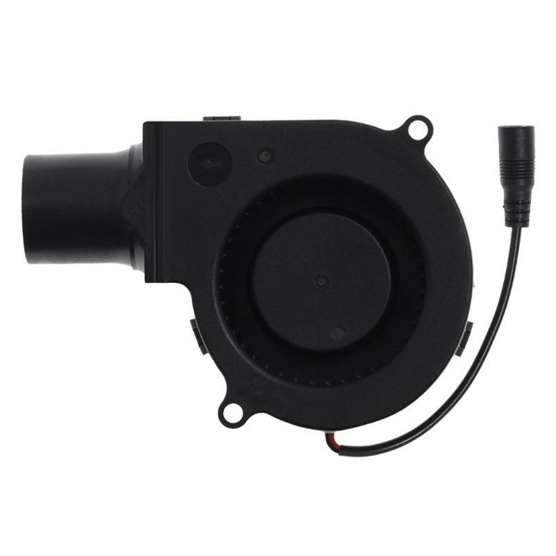12V Electric Fan Ball Bearing Air Cooling 7530 Blower Fan for BBQ Camping