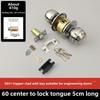 Stainless Steel and Wood Bathroom Door Knob Lock 5831