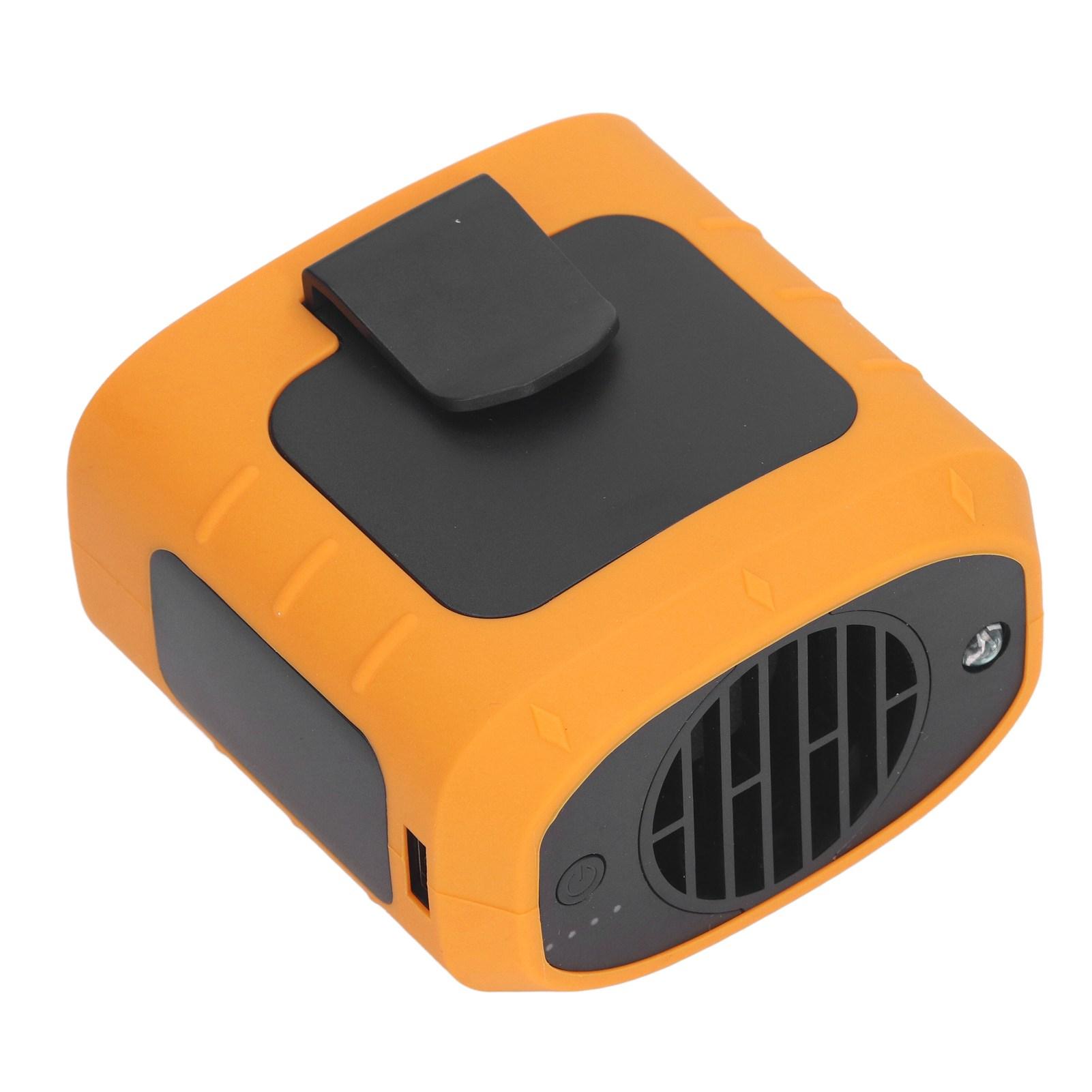 

Портативный мини-вентилятор на поясе с питанием от аккумулятора 8000 мАч, носимый вентилятор с 3 скоростями, мощный поток воздуха, USB оранжевый