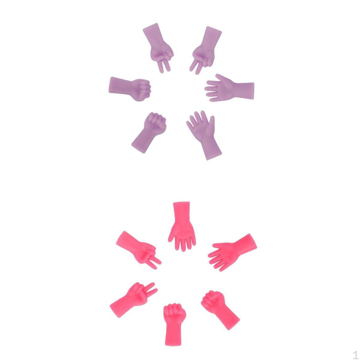 

12x Красные резиновые накладки для вязания крючком .5x1.1см