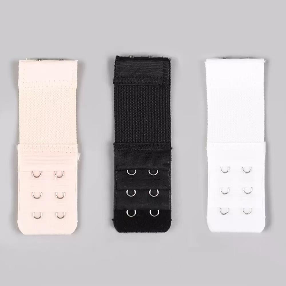 1 STÜCK/ Neu Damen-BH-Verlängerung, 3 Reihen, 2 Haken, elastisch, verstellbar, Verlängerungsverschluss für Unterwäsche