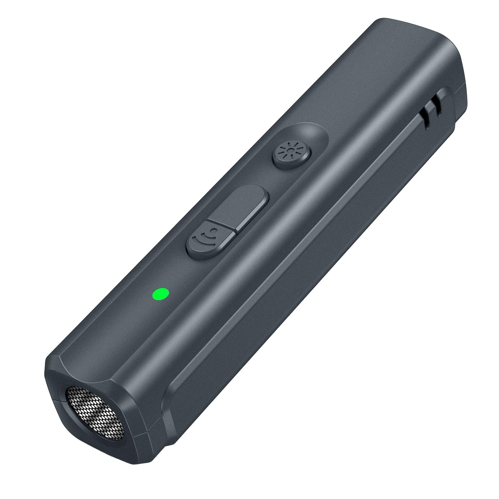 Ультразвуковой отпугиватель собак с USB-зарядкой, портативный, против лая, ручной, дрессировщик собак, отпугиватель для прогулок на улице серый