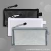 Transparent Mesh Pencil Case Zipper Pouch for School Stationery