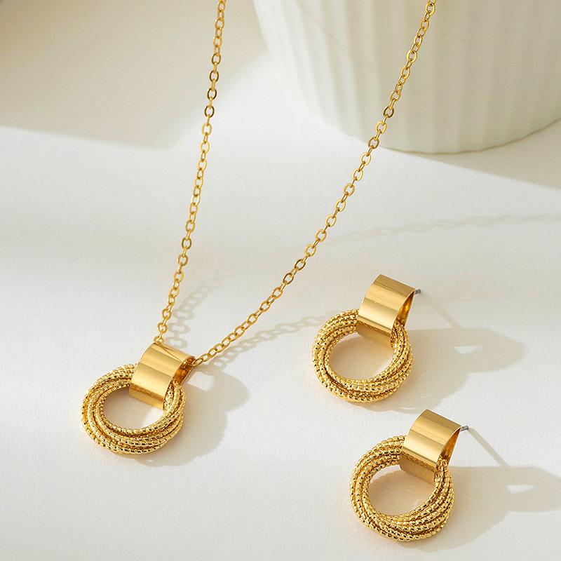 Fashion Necklace Earrings For Women Ladies