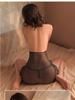 Man Yan Sexy See-Through Halterneck Bodycon Skirt Lingerie Set - Secretary Outfit