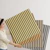 3D Wood Slat Wall Panels Self Adhesive Sound Absorbing For Home Living Room Office Wall Decor