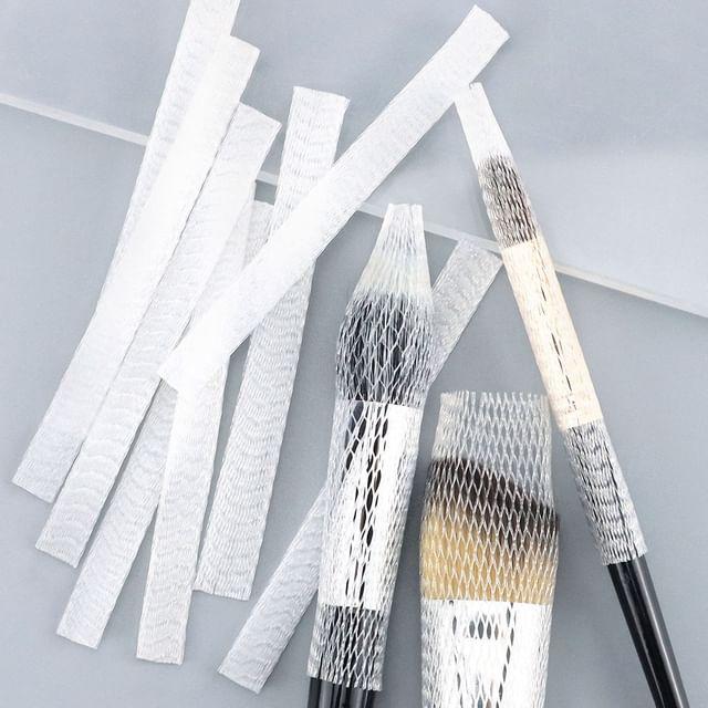 

Choyu - Set of 10: Makeup Brush Mesh Cover Set Of 10 - White