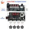 5V 12V 5A 4-Draht PWM Lüfterdrehzahlregelung Modul Intelligente Temperaturregelung Kühlventilator Drehzahlregler Display 10K NTC Sensor