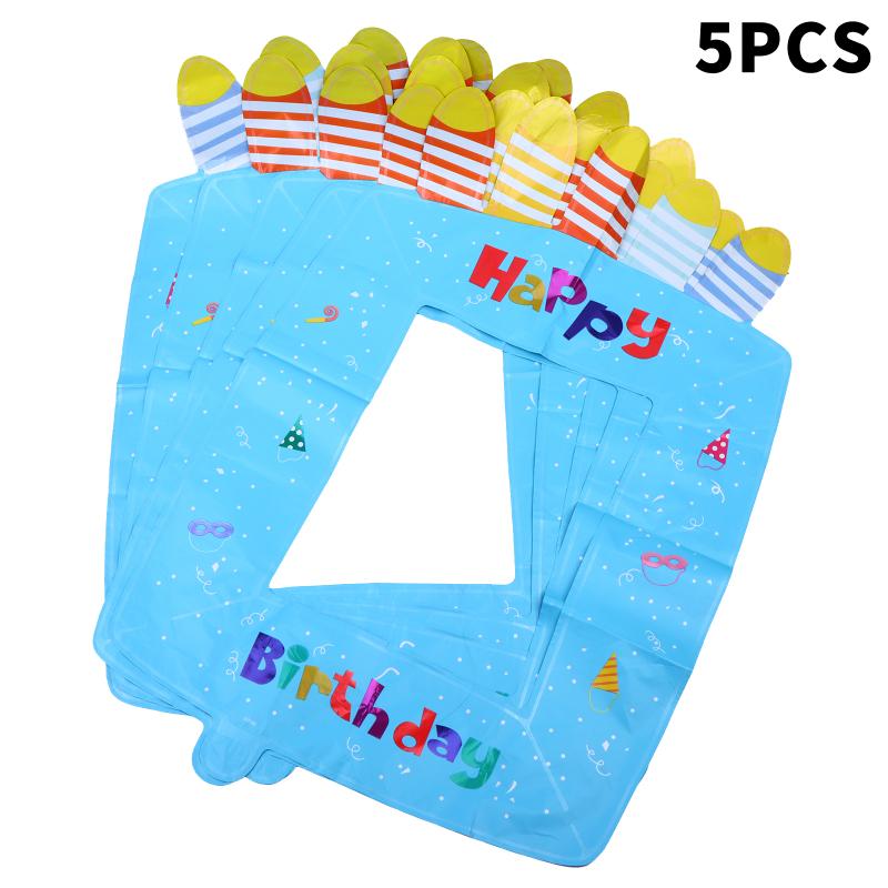 1/3/5Pcs Portable Birthday Photo Frame Foil Balloon for Birthday Party Favor Gift Home Gathering Photo Prop Decor