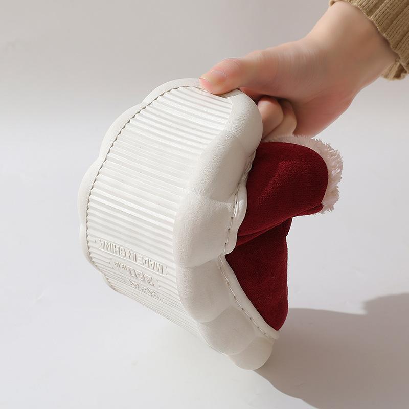 Men Women Winter Warm Indoor Outdoor Casual House Shoes Plush Padded Comfortable Non Slip Slippers