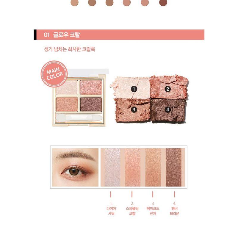 VDIVOV - Jewel Glow Eye Palette - 3 Colors