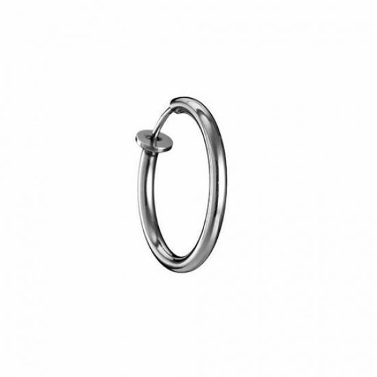 Solid Surgical Steel Hinge Segment Ear Clip Septum Clicker Tragus Earring₊ 2*10mm