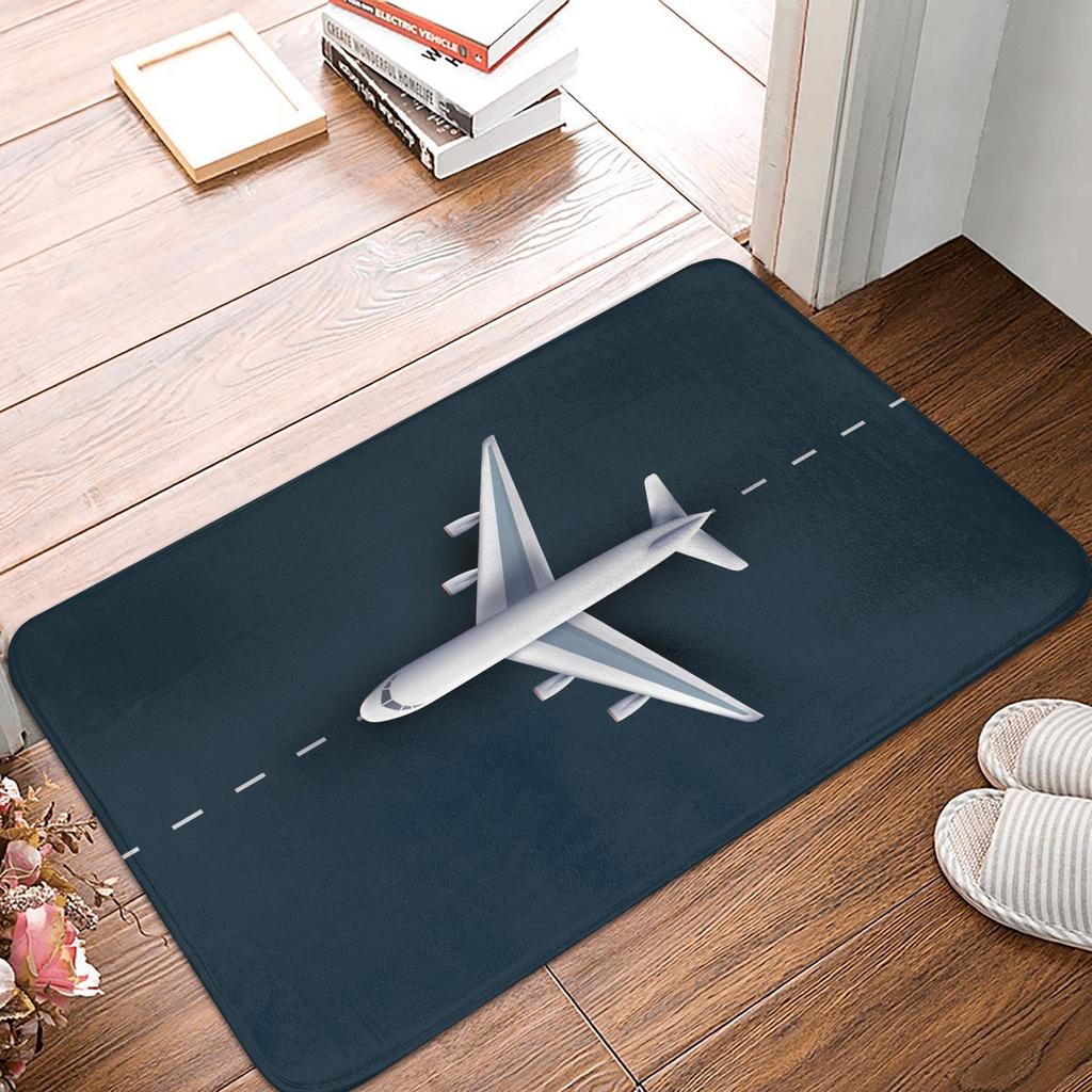 Aviation Departures Arrivals Doormat Anti-Slip Bath Kitchen Mat Bedroom Balcony Floor Door Entrance Carpet Rug