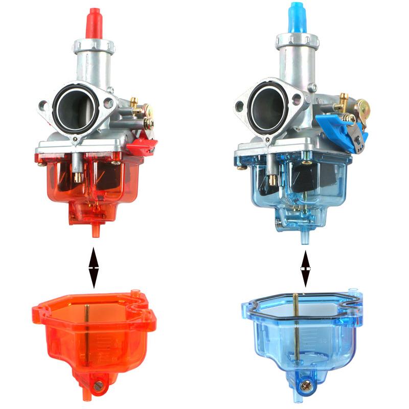 Motorcycle Carburetor Clear Bottom Transparent Float Bowl Oil Cup Fit For TMX125 150 200 PZ27 CG125 Carb Fload Chamber 26mm~32mm