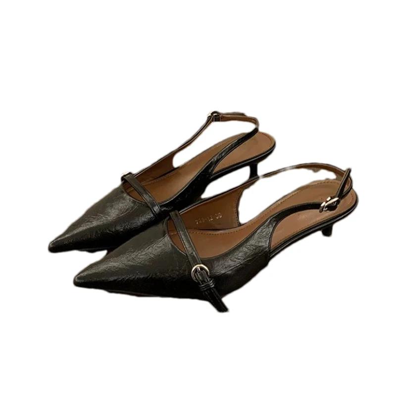 Fashion Pointed Toe Women Sandals Sexy Fashion Shoes Summer Elegant Woman Slippers 2025 Luxury Party Slingback Slides Mujer Zapatillas