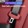 For Toyota Corolla Camry Rav4 Yaris Hilux Prius Auris Seat Belt Buckle Cover Silicone Case Car Interior Accessories