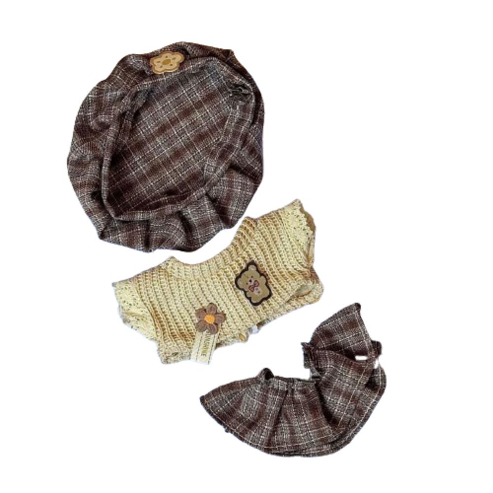 1 Set Princess Skirt 10cm Cotton Doll's Clothes Strap Pants Toy Accessories Cotton Doll Outfit Dress Multi Color Outfit