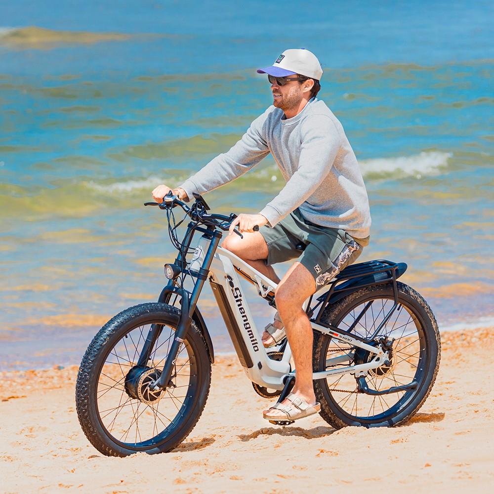 Shengmilo S600 2000W Elektrisches Mountainbike, 26" Fat Tire, 60 KM Reichweite, 45 KM/H, Herausnehmbarer Samsung Akku, Shimano 7-Gang