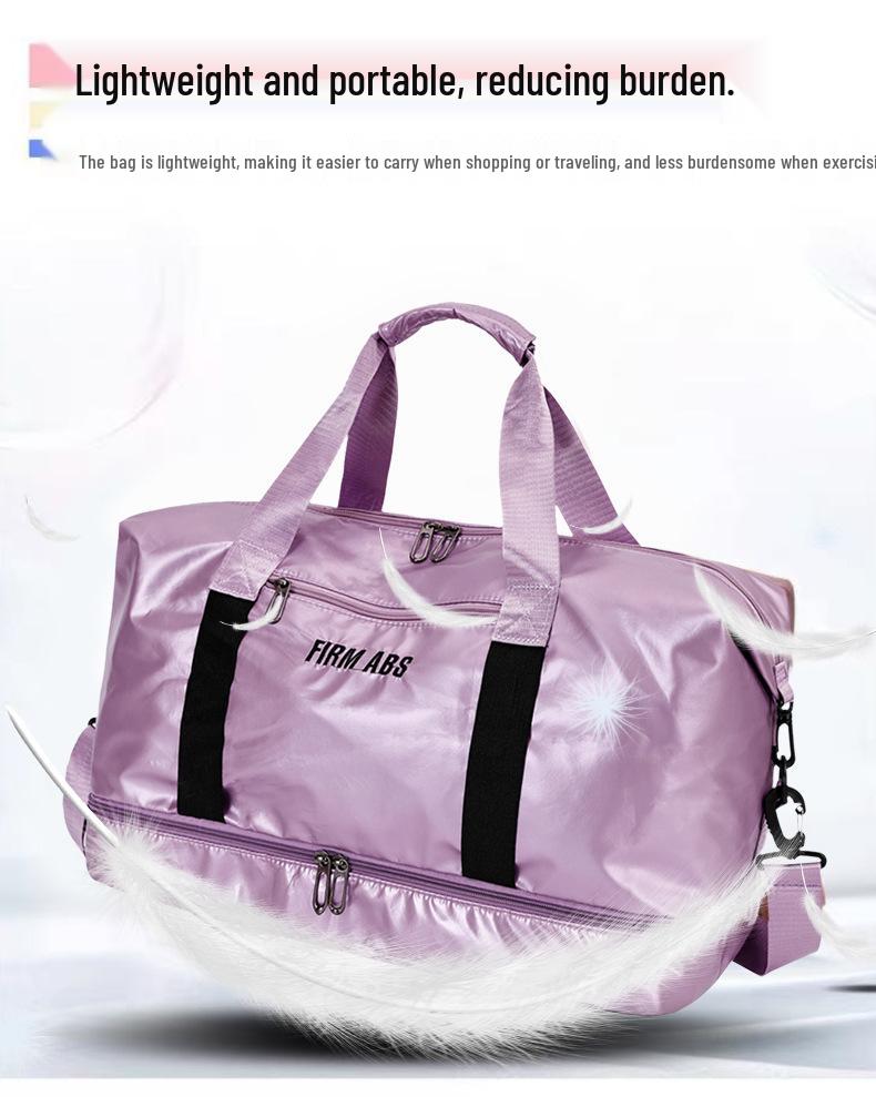 Large Capacity Wet/Dry Separation Fitness Travel Bag: Versatile Shoulder, Crossbody, Handheld Yoga Bag