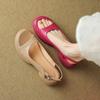 Summer Women's Sandals Casual Shoes Round Head Soft Shoes Solid Color Anti Slip Comfortable Women's Shoes