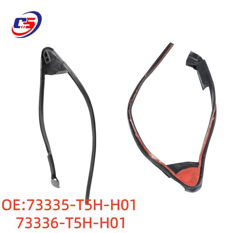 Honda 15-20 Fit Front Triangle Glass Seal Strip Assemblies (73335-T5H-H01, 73336-T5H-H01) 73335-T5H-H01 73336-T5H-H01