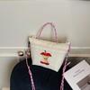 Women's Apple Embroidery Casual Shoulder Cloth Bag 2026 New Style for Going Out Japanese Style Fashi Trendy Crossbody Cloth Ba