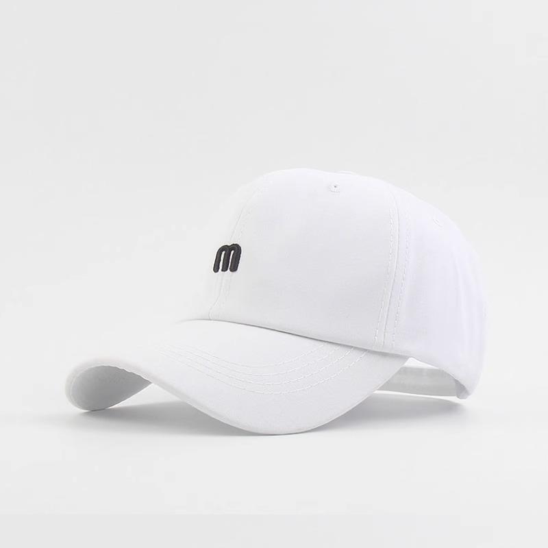 

Solid color baseball cap, summer hat, cycling sun hat, men s and women s same curved brim cap tide One Size