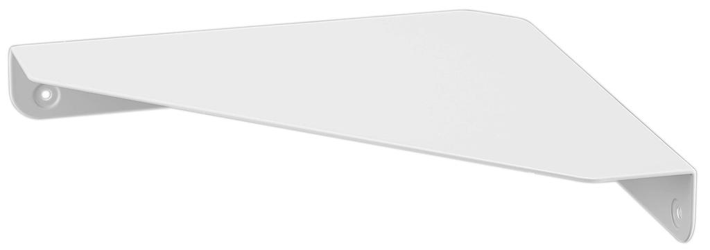 Yamazaki Tower Corner Shelf 22cm W X 22cm D X for Plasterboard Walls Plasterboard Tweezers and Wood 6911 (White, 3.3cm H) (Includes Screws) -