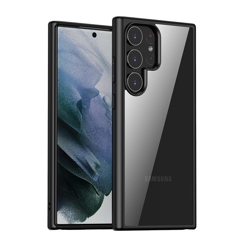 Samsung S23 Ultra Transparent Anti-Drop Protective Phone Case Standard чёрный