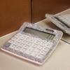 Dual Power Rhinestone Calculator Shiny Financial Accounter Calculator 12-Digit Calculator  Home