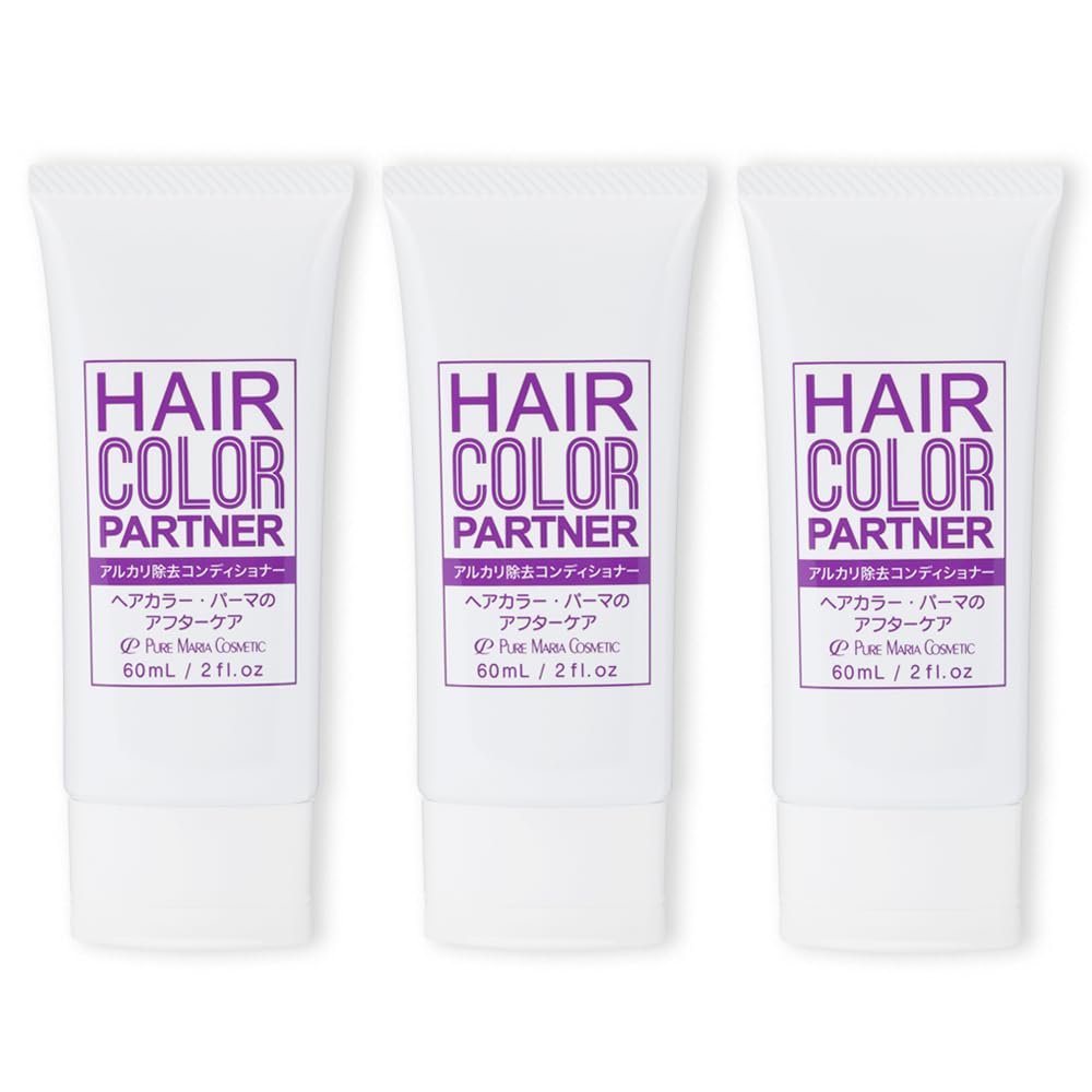 

Hair Color Partner 60 мл щелочного кондиционера для удаления краски после окрашивания волос Pure Maria Cosmetic [эксклюзивно на Amazon] (Набор 3) белый