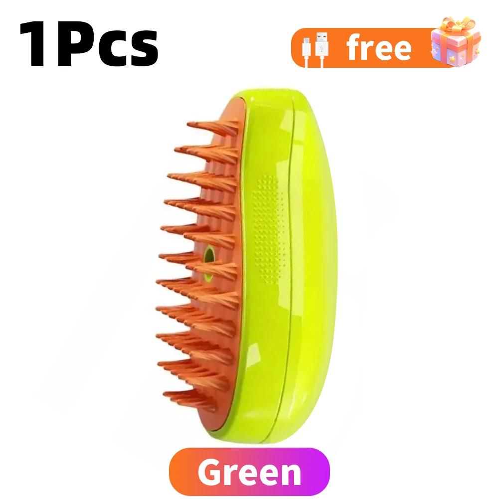 Cat Steam Brush Pet Massage Comb Cat Dog Grooming Comb 3 in 1 Electric Spray Cats Bath Brush Hair Brushes Grooming Pet Supplies