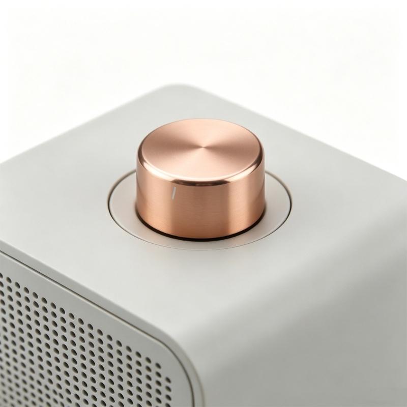 Perilla de Volumen de Aluminio de 35x22 mm para Altavoz Con Giro Suave y Diseño Duradero