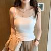 Elegance Casual Stylish Vest H395 Small Camisole Undershirt Female Inner Bottoming Back Bra All-in-one Underwear with Bra Pads for Outside Wear Tops