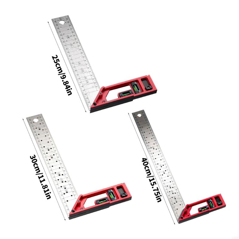 High Precise All Purpose Aluminum Measuring Square with Preset Positioning Holes