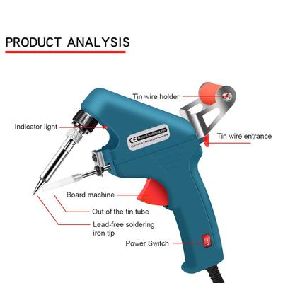 60W Handheld Soldering Iron Automatic Tin Feeding Machine Electronic Welding Tool for DIY Home