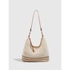 New Style Hollow Woven Holiday Bag, Seaside Beach Bag, Fashionable and Versatile, Large Capacity Commuter Shoulder Tote Bag