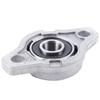 For Popular 2pcs KFL000 Bore Inner 10Mm Flange Ball Mounted Pillow Block Bearings Popular