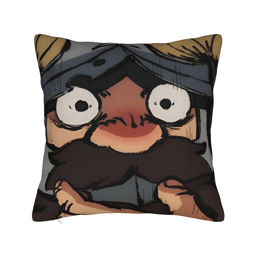 Dungeon Meshi Senshi Anime Pillow Case Funny Pillow Cover Square Pillowcases For Living Room Chair
