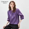 Kemon Boca Seidenjacquard Langarmbluse