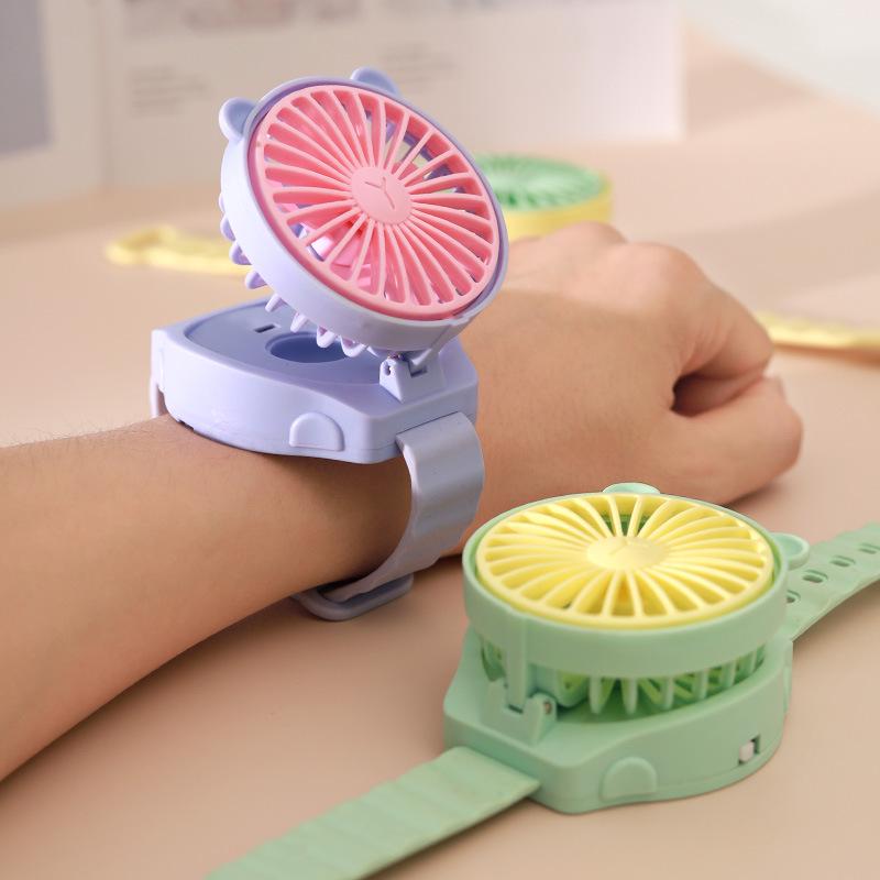 Portable Mini Wrist Fan: 7th Battery Cute Electric Fan for Kids