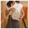 Bolsas Bolsas Transversais Femininas Primavera 2025 Novo Estilo Chinês Bordado Bolsas de Mão High-end Novo Estilo Chinês Moda Pequena Bolsa Redonda