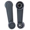 Fensterkurbel, 2 Stück, automatische Fenstergrifferhöhungen, Kurbelkurbel für T100, Pickup (Grau)