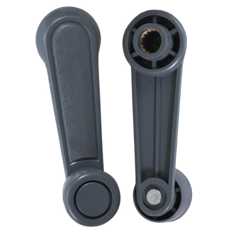 Fensterkurbel, 2 Stück, automatische Fenstergrifferhöhungen, Kurbelkurbel für T100, Pickup (Grau)
