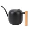 Indoor Watering Can Stainless Steel Wooden Handle Watering Pot with Long Spout for House Plants