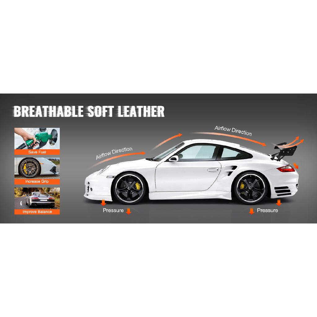 SucceBuy GT Wing Car Spoiler 53.1 Inch Universal Spoiler with Double Deck Car Rear Spoiler Wing, Racing Spoiler BGW/JDM Drift
