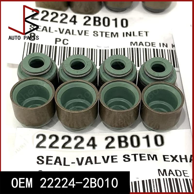 8 Pieces & 16 Pieces/set Valve Stem Seal Ring OEM 22224-2B010 222242B010 for HYUNDAI ACCENT IV 2010-2019 for KIA SOUL I 09-14 8 Pieces