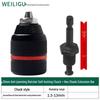 Electric Hammer Drill & Ratchet Wrench with Self-Locking Metal Chuck (0.8-16mm) and Air Impact Conversion Chuck
